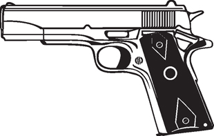 45 Automatic decal